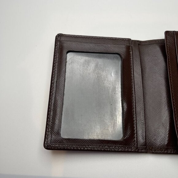 Givenchy Brown Leather Bifold Wallet with ID Pocket - Preowned - Picture 6 of 15
